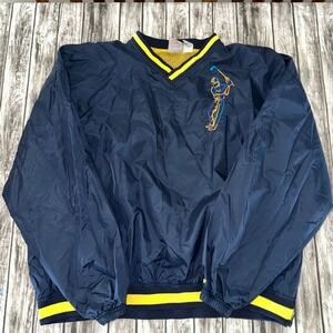 Rawlings Vintage " The Mark of the Pro" Golf Themed Windbreaker Pullover Size 2X